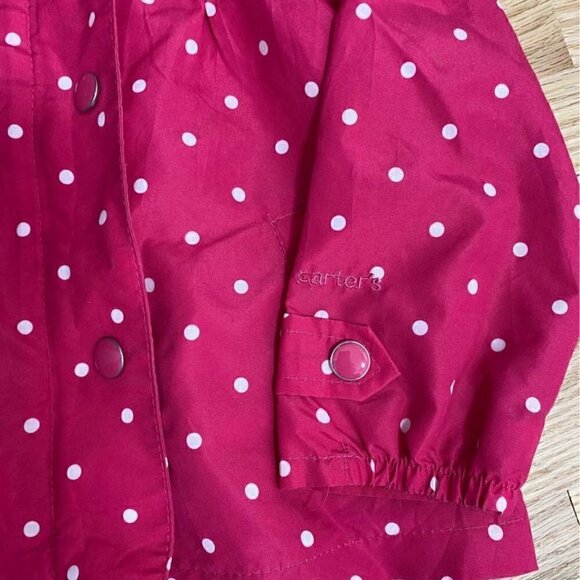 Carter’s Polka Dot Windbreaker Jacket Sz 24 Months - Picture 2 of 5